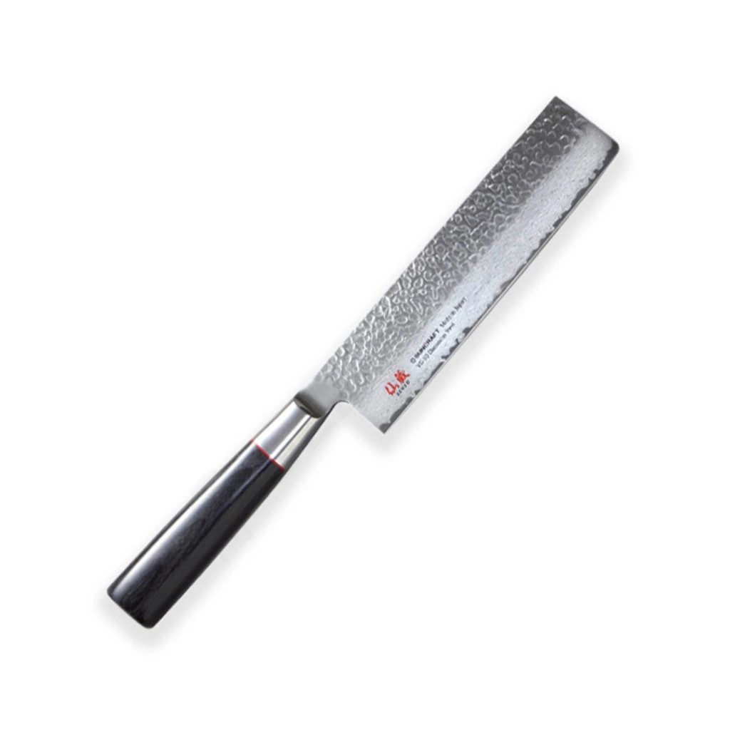 foto Japonsk� n�� Nakiri 170mm Suncraft Senzo Classic Damascus VG10